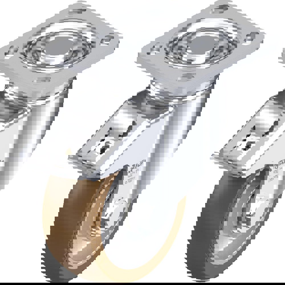 Top Plate Casters; Mount Type: Plate ; Number of Wheels: 1.000 ; Wheel Diameter (Inch): 8 ; Wheel Material: Polyurethane ; Wheel Width (Inch): 2 ; Wheel Color: Green