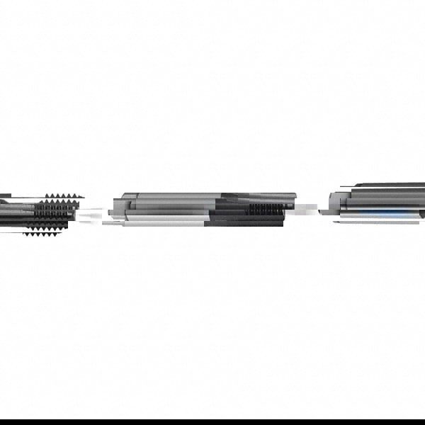 3/8-24 Modified Bottoming RH 2BX H4/H5 TiCN High Speed Steel 3-Flute Straight Flute Hand Tap