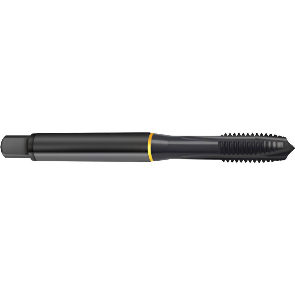Spiral Point Tap: #4-48 UNF, 3 Flutes, Plug Chamfer, 2B/3B Class of Fit, High-Speed Steel-E, Steam Oxide Coated