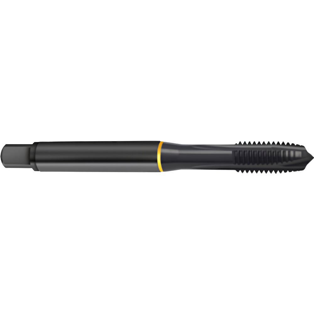 Spiral Point Tap: 5/8-18 UNF, 4 Flutes, Plug Chamfer, 2B/3B Class of Fit, High-Speed Steel-E, Steam Oxide Coated
