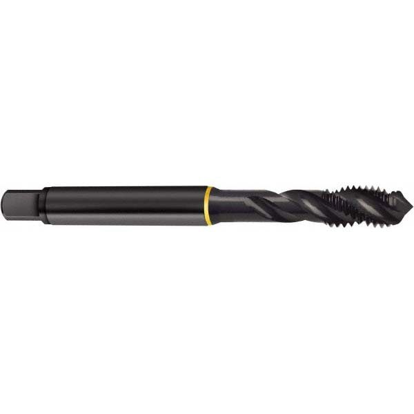 Spiral Flute Tap: M24 x 3.00, Metric, 4 Flute, Modified Bottoming, 6H Class of Fit, Cobalt, Oxide Finish