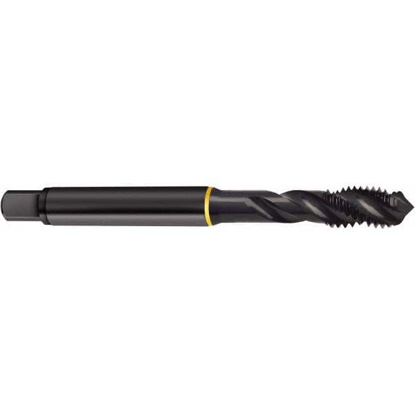 Spiral Flute Tap: M14 x 1.50, Metric Fine, 3 Flute, Modified Bottoming, 6H Class of Fit, Cobalt, Oxide Finish