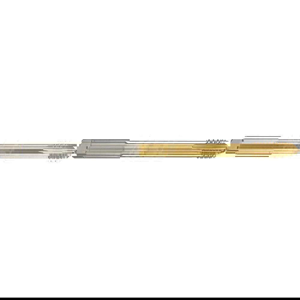 Spiral Point Tap: M12 x 1.5, Metric Fine, 3 Flutes, 3 to 5, 6H, HSS-E, TiN Finish