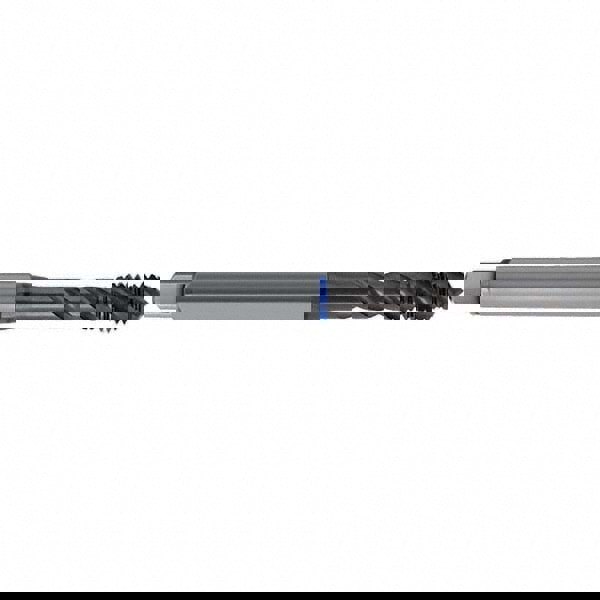 Spiral Flute Tap: M2 x 0.40, Metric, 3 Flute, Semi-Bottoming, 6GX Class of Fit, HSS-E, TiAlN Finish