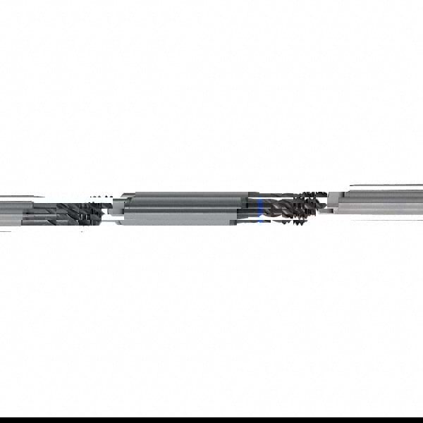 Spiral Flute Tap: M4 x 0.70, Metric, 3 Flute, Semi-Bottoming, 6HX Class of Fit, HSS-E, TiAlN Finish