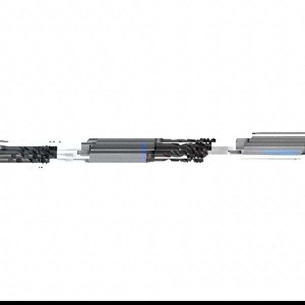Spiral Flute Tap: M6x1, Metric, 3 Flute, Semi-Bottoming, 6HX Class of Fit, TiAlN Finish