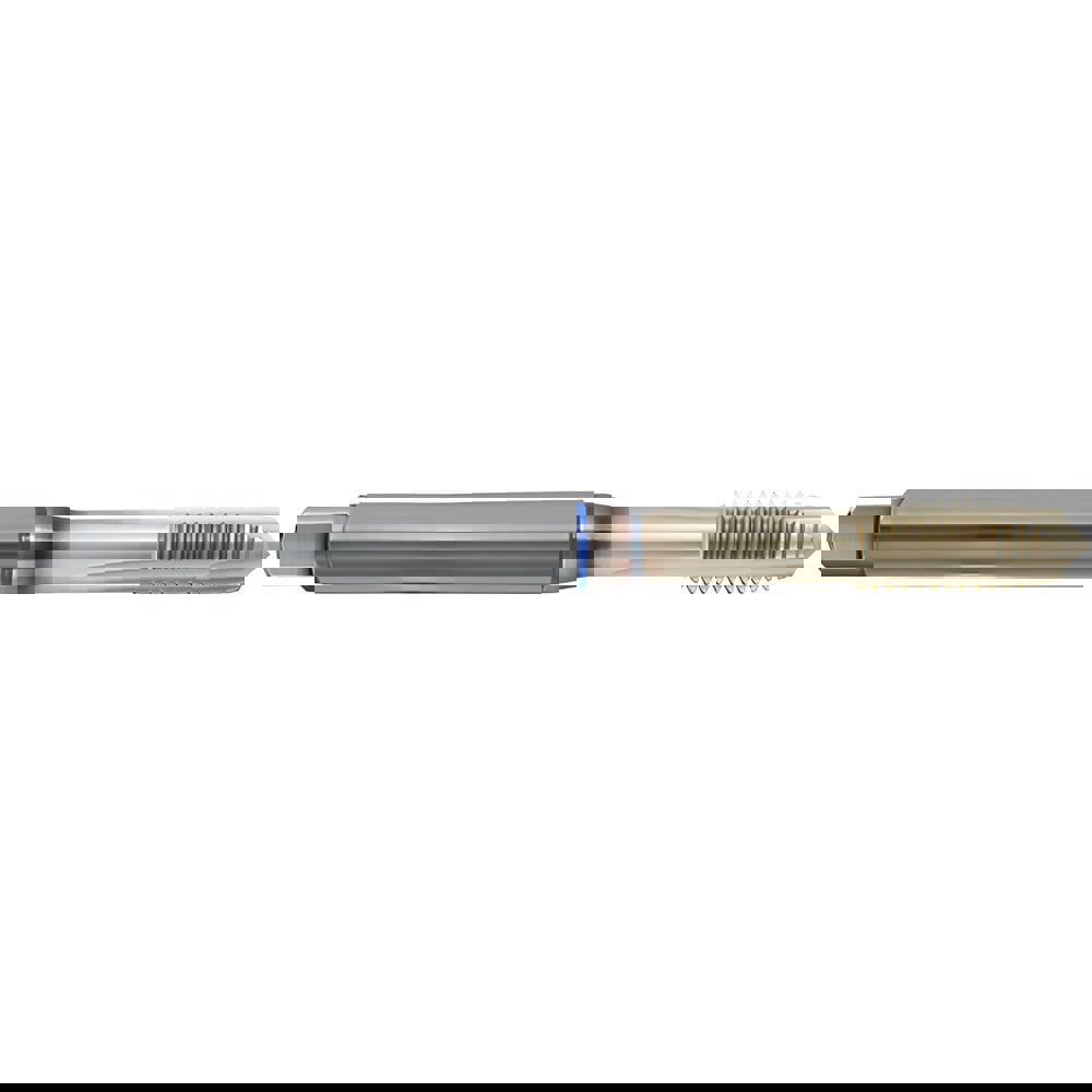 Spiral Point Tap: M20x2.5 Metric, 4 Flutes, Plug Chamfer, 6HX Class of Fit, High-Speed Steel-E, Sirius Coated