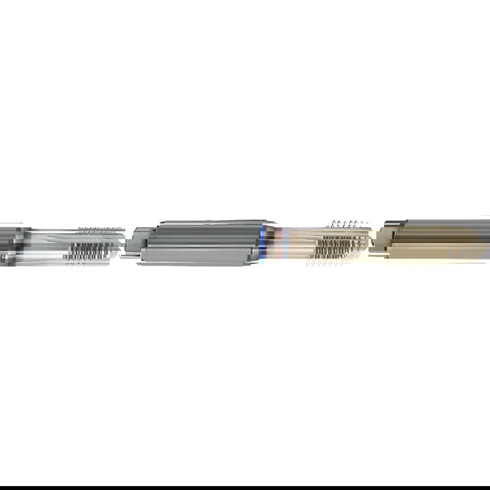 Spiral Point Tap: M14x2 Metric, 4 Flutes, Plug Chamfer, 6HX Class of Fit, High-Speed Steel-E-PM, Sirius Coated