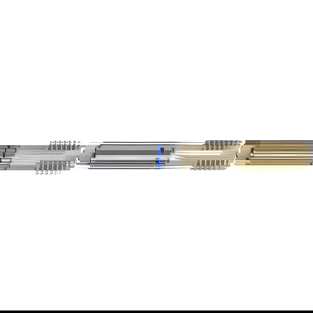 Spiral Point Tap: M10x1 Metric Fine, 3 Flutes, Plug Chamfer, 6HX Class of Fit, High-Speed Steel-E-PM, Sirius Coated