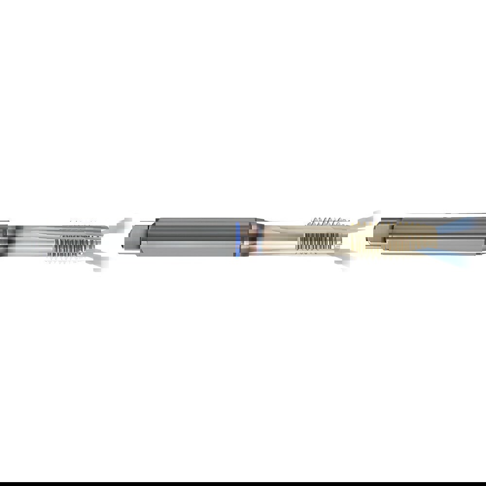 Spiral Point Tap: M10x1.5 Metric, 3 Flutes, Plug Chamfer, 6HX Class of Fit, High-Speed Steel-E-PM, Sirius Coated