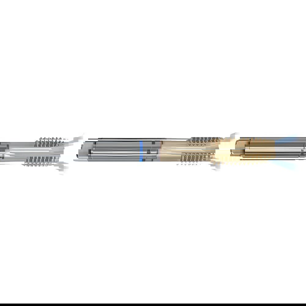 Spiral Point Tap: M24x1.5 Metric Fine, 4 Flutes, Plug Chamfer, 6HX Class of Fit, High-Speed Steel-E-PM, Sirius Coated