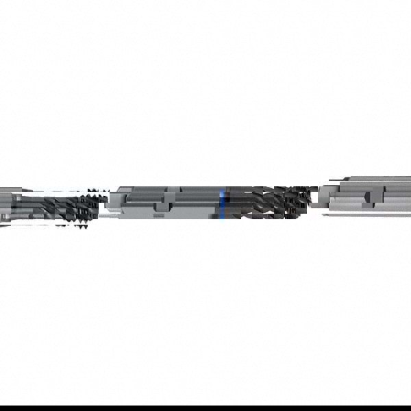 Spiral Flute Tap: M8 x 1.25, Metric, 3 Flute, Semi-Bottoming, 6HX Class of Fit, PM-HSS-E, TiAlN Finish