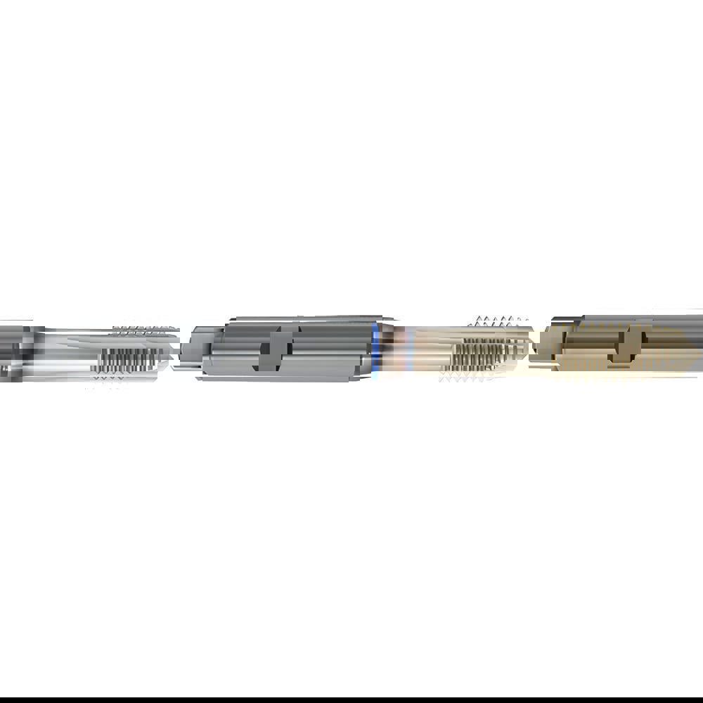 Spiral Point Tap: M4x0.7 Metric, 3 Flutes, Plug Chamfer, 6HX Class of Fit, High-Speed Steel-E-PM, Sirius Coated