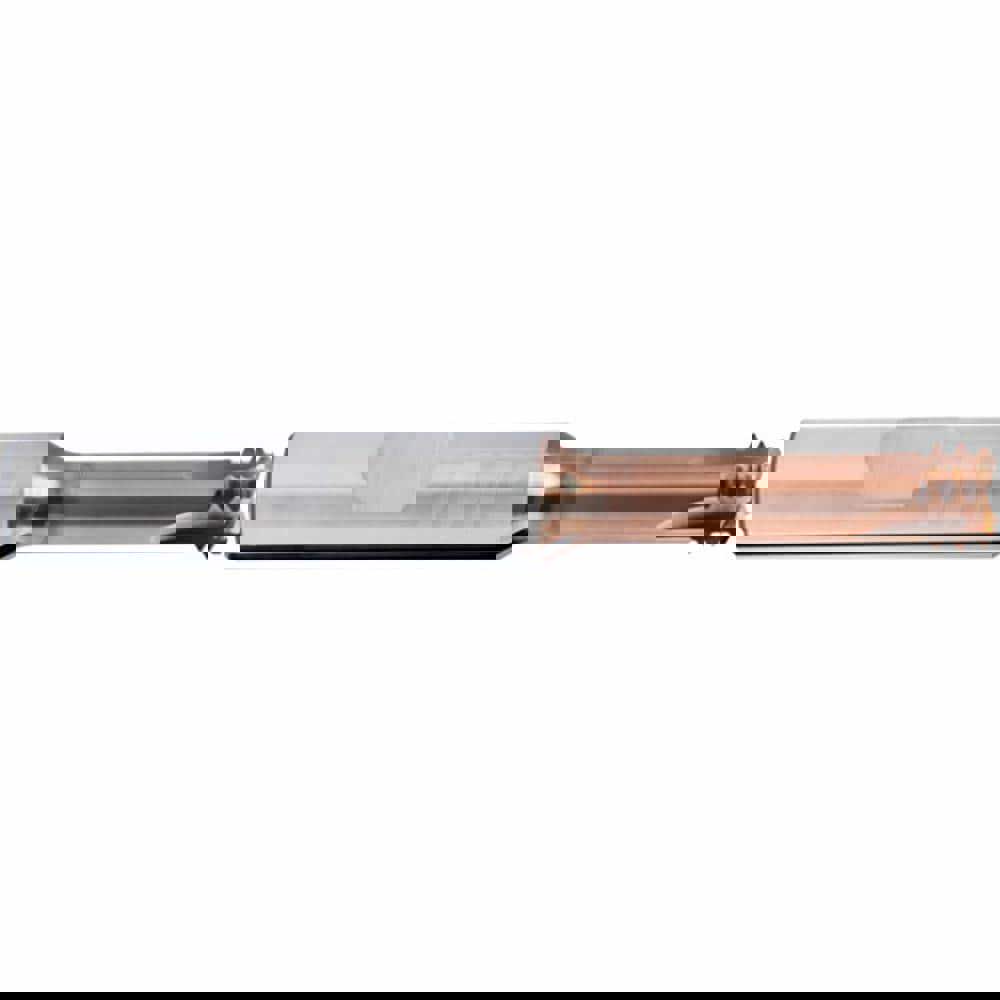 Helical Flute Thread Mill: 1/2, 4 Flute, 10.00 mm Shank Dia, Solid Carbide