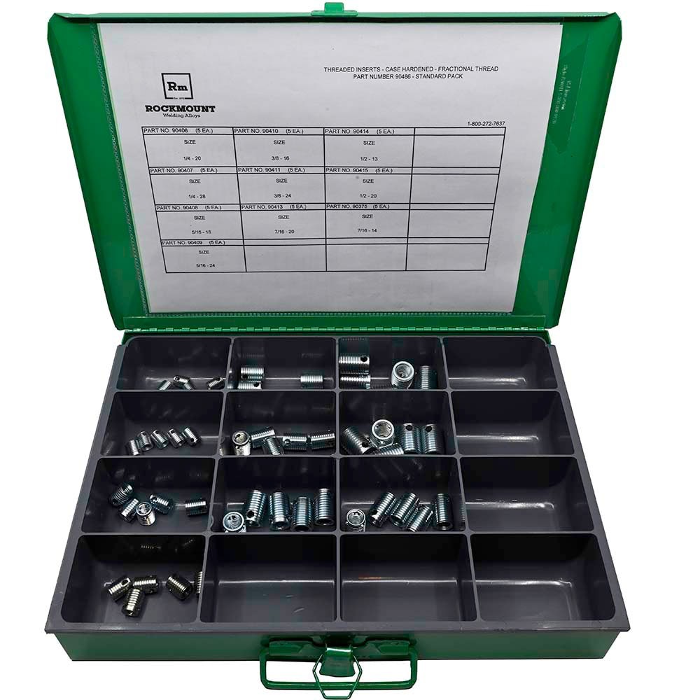 Thread Locking Insert Kit, Fractional: 50PC from 1/4