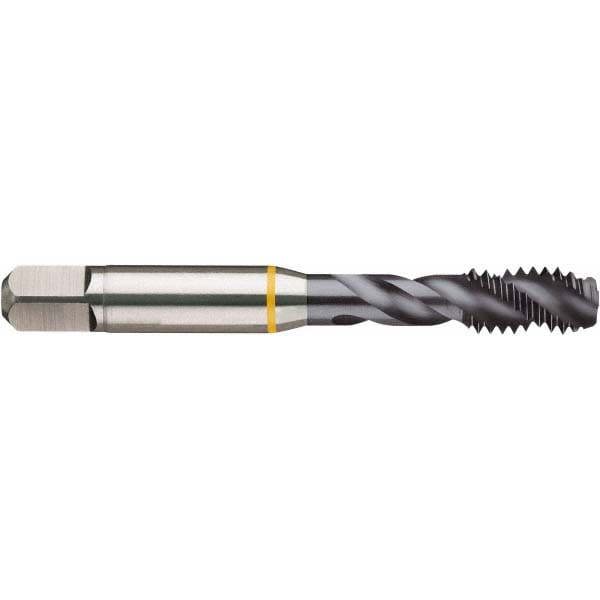Spiral Flute Tap: M10x1, Metric Fine, 3 Flute, Modified Bottoming, 6H Class of Fit, Cobalt, Ignator Finish