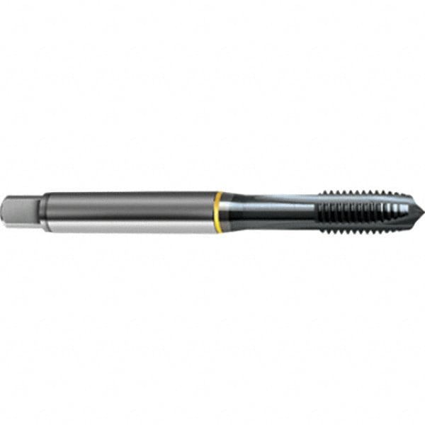Spiral Point Tap: 7/8-14 UNF, 4 Flutes, Plug, 2B/3B Class of Fit, High Speed Steel, Ignator Coated