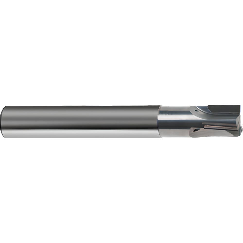 Corner Radius End Mill: 14 mm Dia, 8 mm LOC, 0.1 mm Radius, 3 Flutes, Polycrystalline Diamond