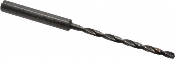 Extra Length Drill Bit: 3.1 mm Dia, 140 &deg; Point, Solid Carbide