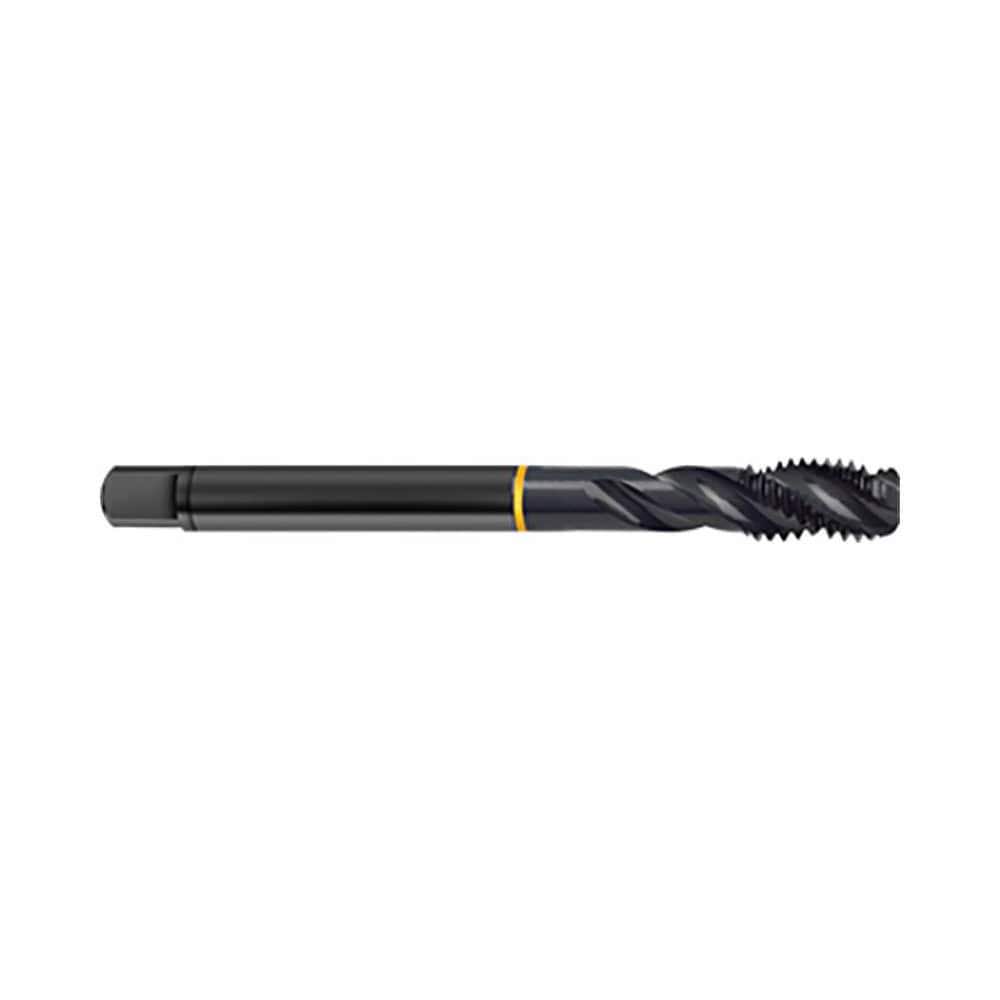 Spiral Flute Tap: M3 x 0.50, Metric, 3 Flute, Modified Bottoming, 6H Class of Fit, Cobalt, Oxide Finish