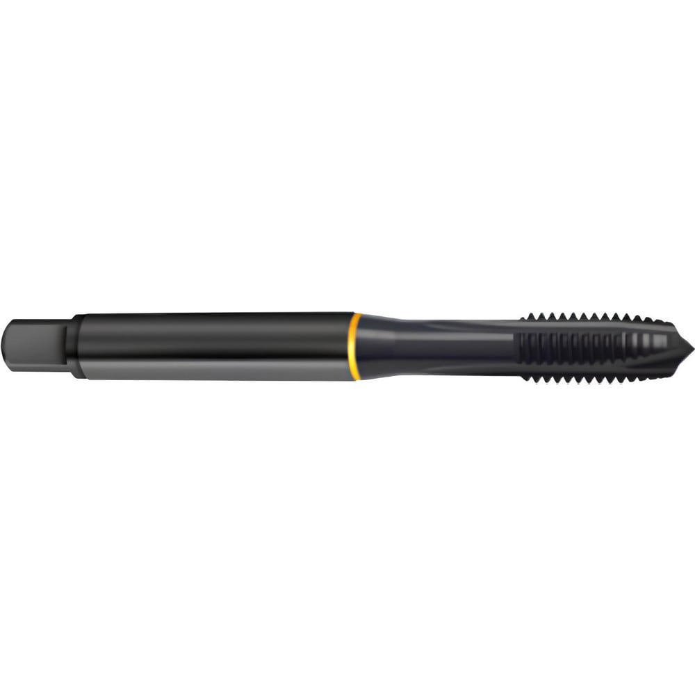 Spiral Point Tap: M10x1.5 Metric, 3 Flutes, Plug Chamfer, 6G Class of Fit, High-Speed Steel-E, Steam Oxide Coated