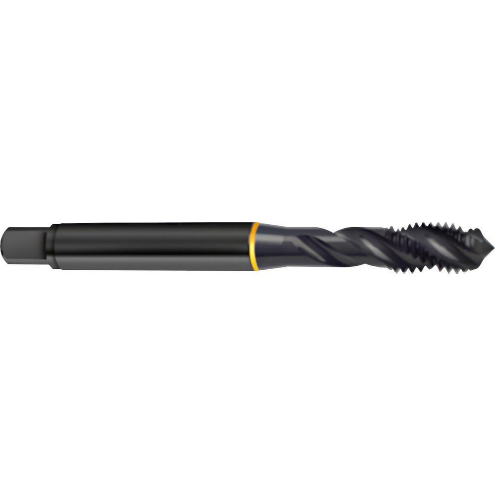 Spiral Point Tap: M5x0.80 Metric Coarse, Modified Bottoming, 6G Class of Fit, HSS-E, Oxide Coated