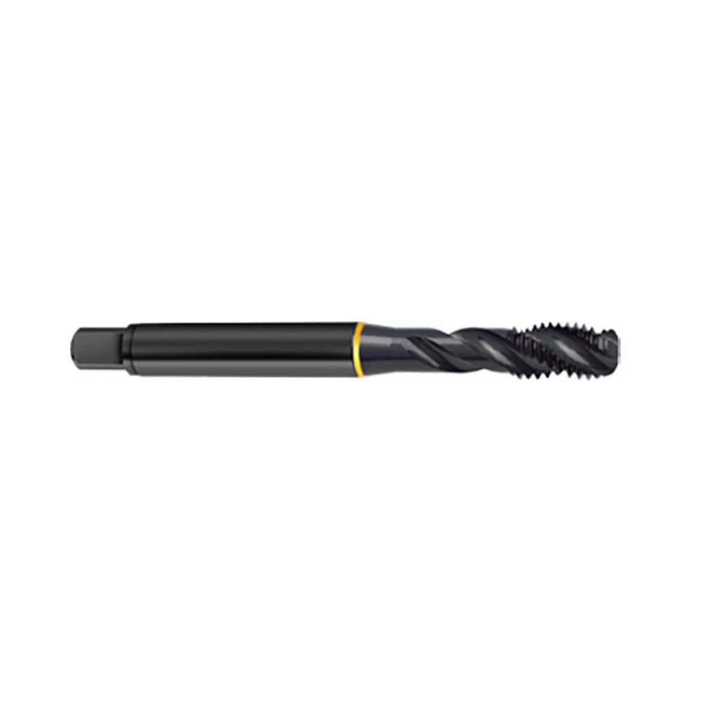 Spiral Flute Tap: M4 x 0.70, Metric, 3 Flute, Bottoming, 6H Class of Fit, Cobalt, Oxide Finish