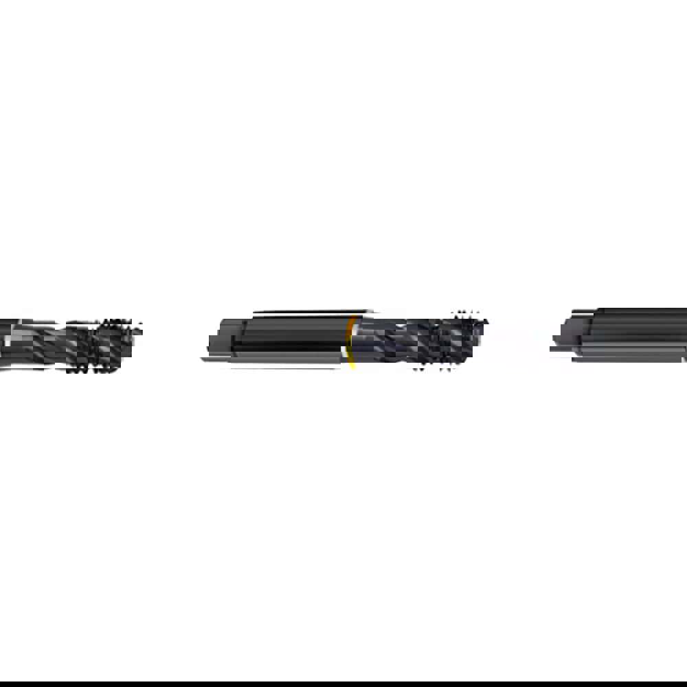 Spiral Flute Tap: M6 x 1.00, Metric, 3 Flute, Bottoming, 6H Class of Fit, Cobalt, Oxide Finish