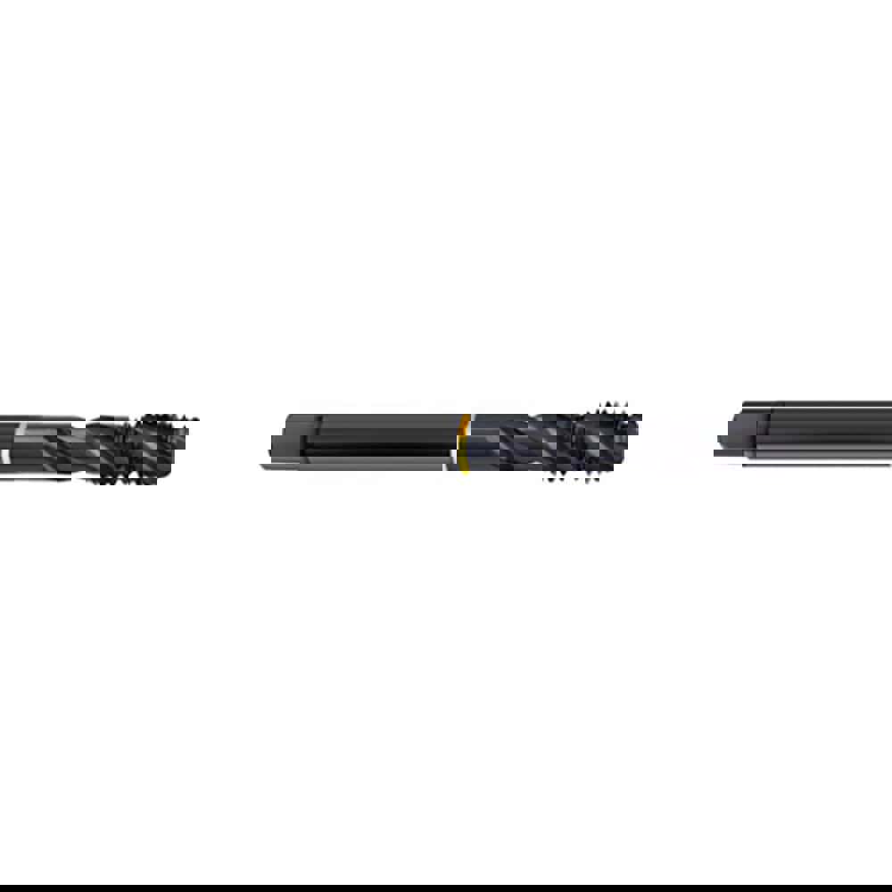 Spiral Flute Tap: M14x1.50 Metric Fine, 3 Flutes, Modified Bottoming, 6H Class of Fit, Cobalt, Oxide Coated