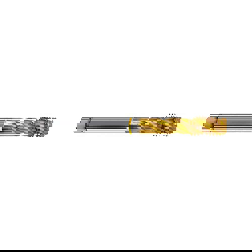 Spiral Flute Tap: M22x1.50 Metric Fine, 3 Flutes, Modified Bottoming, 6H Class of Fit, Powdered Metal, TIN Coated