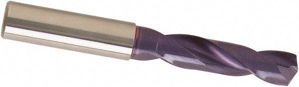 Screw Machine Length Drill Bit: 3.40 mm (0.1339) Dia, 140 deg, Solid Carbide