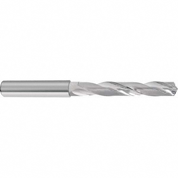 Jobber Length Drill Bit: 13.50 mm (0.5315) Dia, 140 deg, Solid Carbide