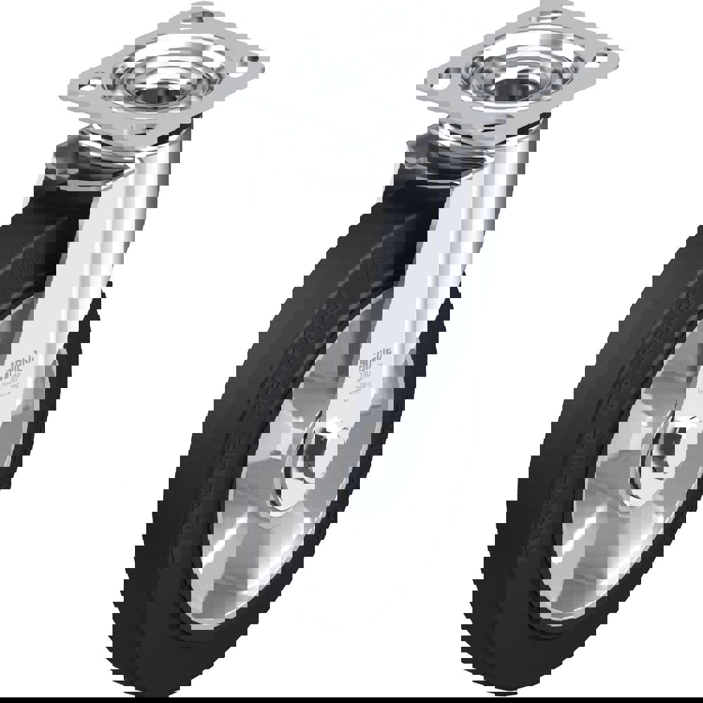 Top Plate Casters; Mount Type: Plate ; Number of Wheels: 1.000 ; Wheel Diameter (Inch): 6-5/16 ; Wheel Material: Polyurethane ; Wheel Width (Inch): 1-9/16 ; Wheel Color: Dark Gray