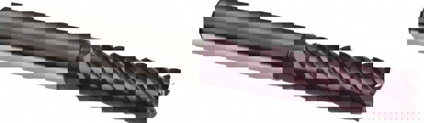 Square End Mill: 0.3937'' Dia, 0.8661'' LOC, 5 Flutes, Solid Carbide