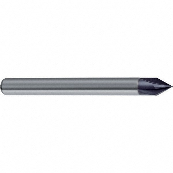 Chamfer Mill: 4 mm Dia, 4 Flutes, Solid Carbide