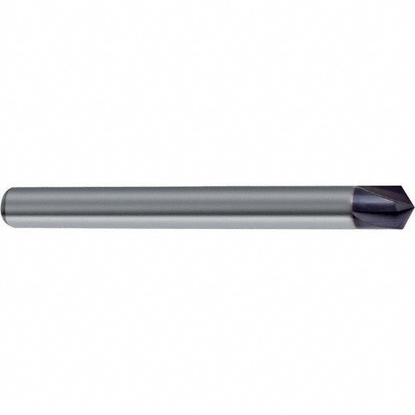 Chamfer Mill: 8 mm Dia, 4 Flutes, Solid Carbide