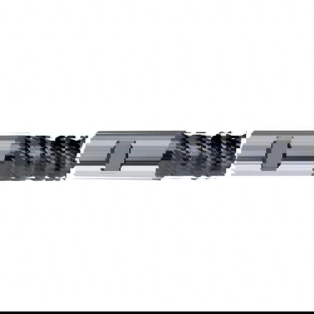 Corner Chamfer End Mill: 12 mm Dia, 28 mm LOC, 4 Flutes, 0.18 mm Chamfer Width, Solid Carbide