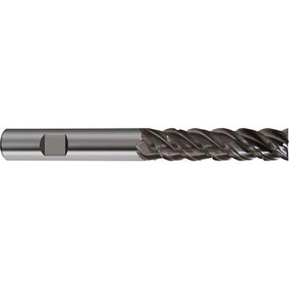 Corner Chamfer End Mill: 4 mm Dia, 16 mm LOC, 4 Flutes, 0.06 mm Chamfer Width, Solid Carbide