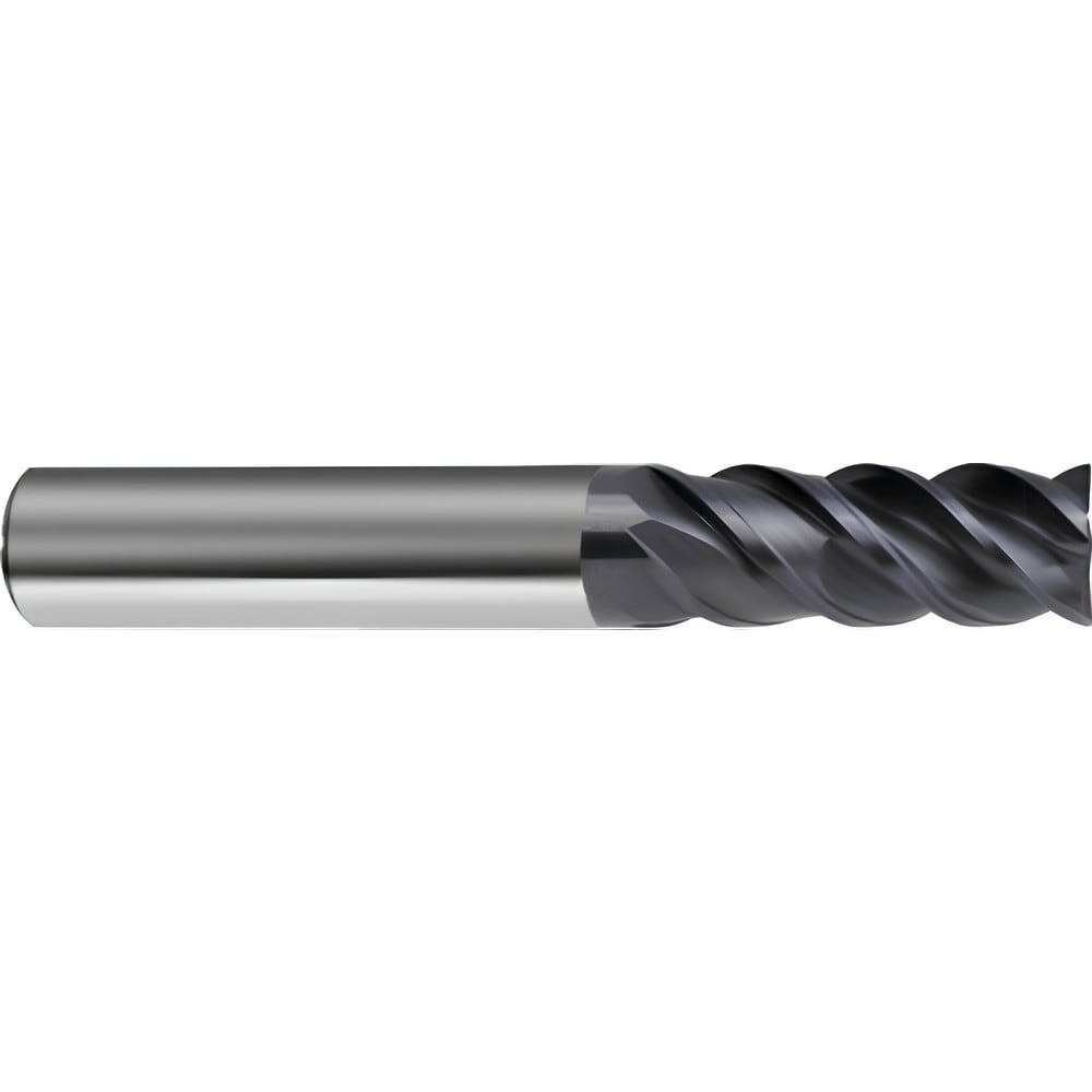 Corner Chamfer End Mill: 12 mm Dia, 28 mm LOC, 4 Flutes, 0.18 mm Chamfer Width, Solid Carbide