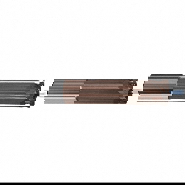 Corner Radius End Mill: 10 mm Dia, 8 mm LOC, 2 mm Radius, 4 Flutes, Solid Carbide