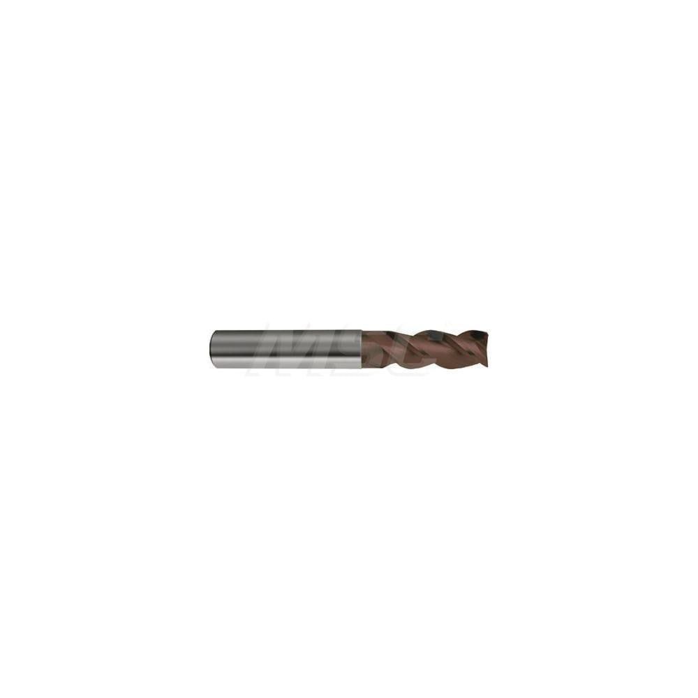 Corner Radius End Mill: 7 mm Dia, 19 mm LOC, 3 Flutes, Solid Carbide