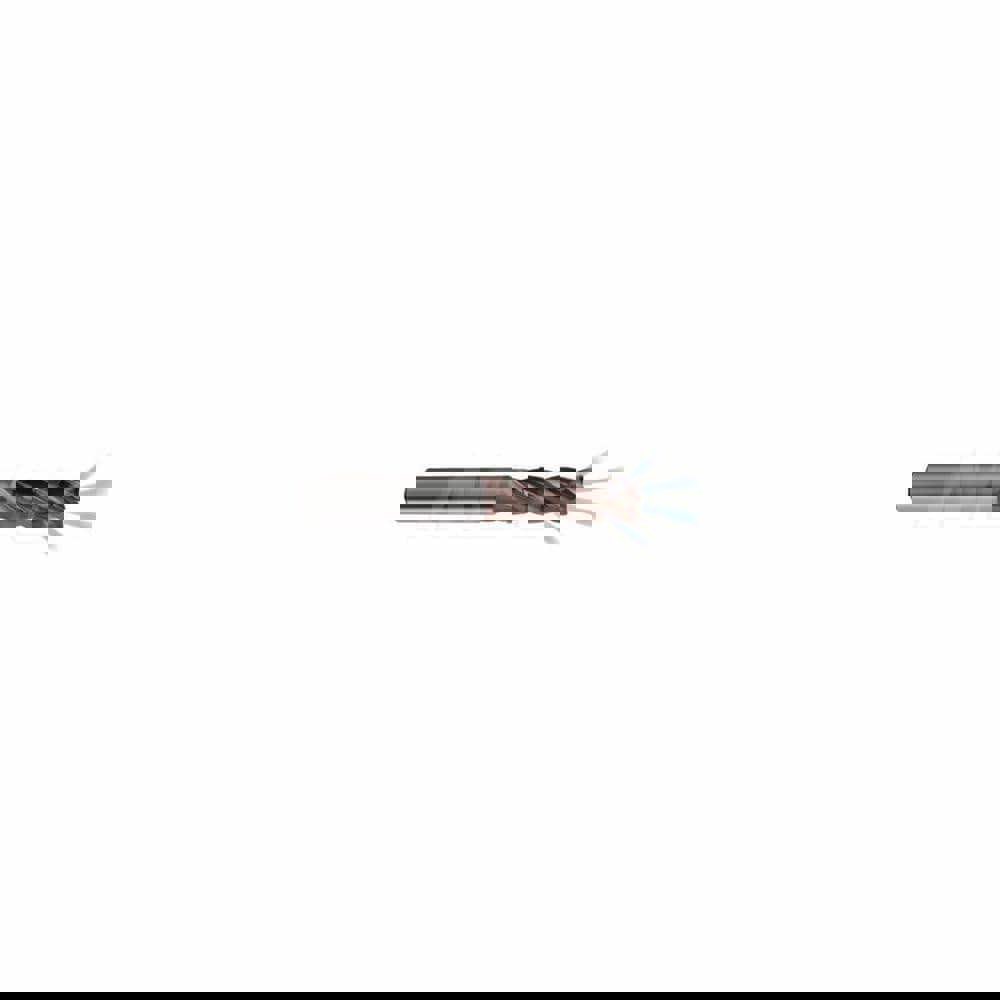 Corner Radius End Mill: 20 mm Dia, 38 mm LOC, 4 Flutes, Solid Carbide