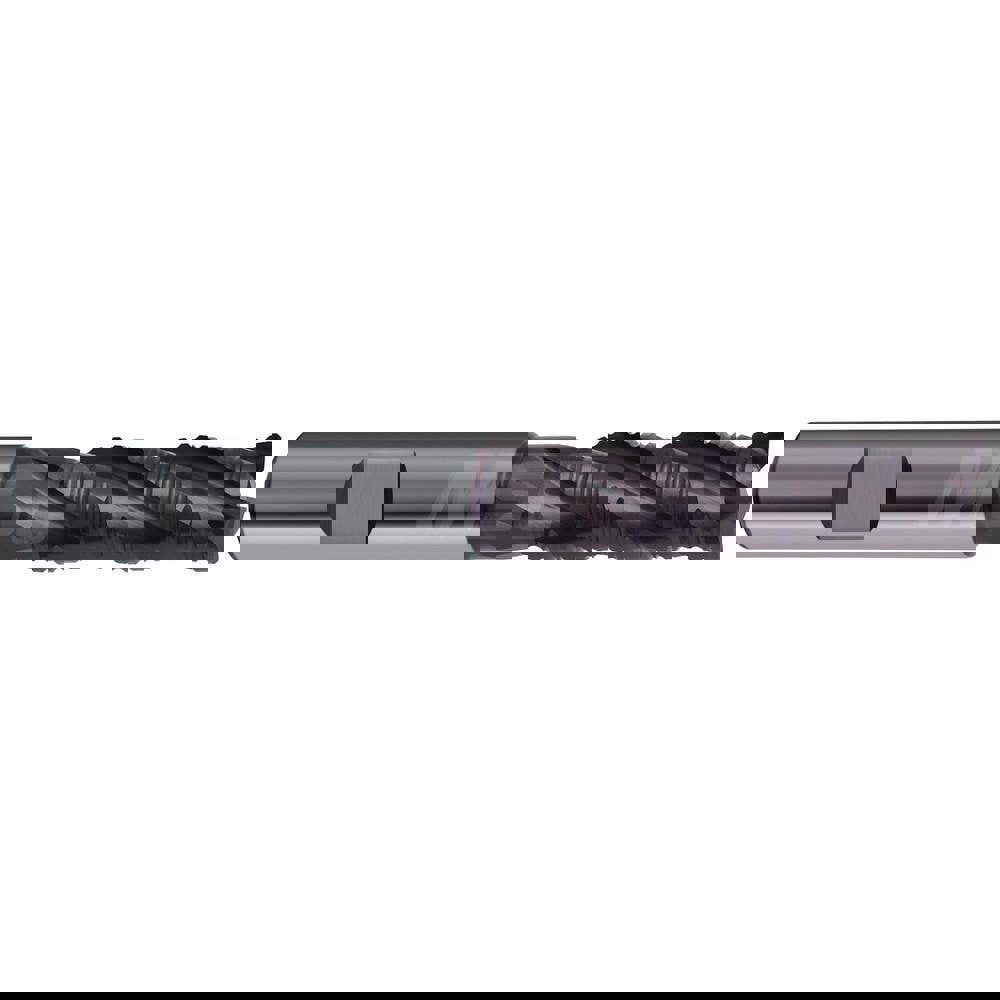 Guhring Steel and Cast Iron Roughing End Mill 10.00mm Diameter 10.0mm Shank 30.00mm Length of Cut 80mm Overall