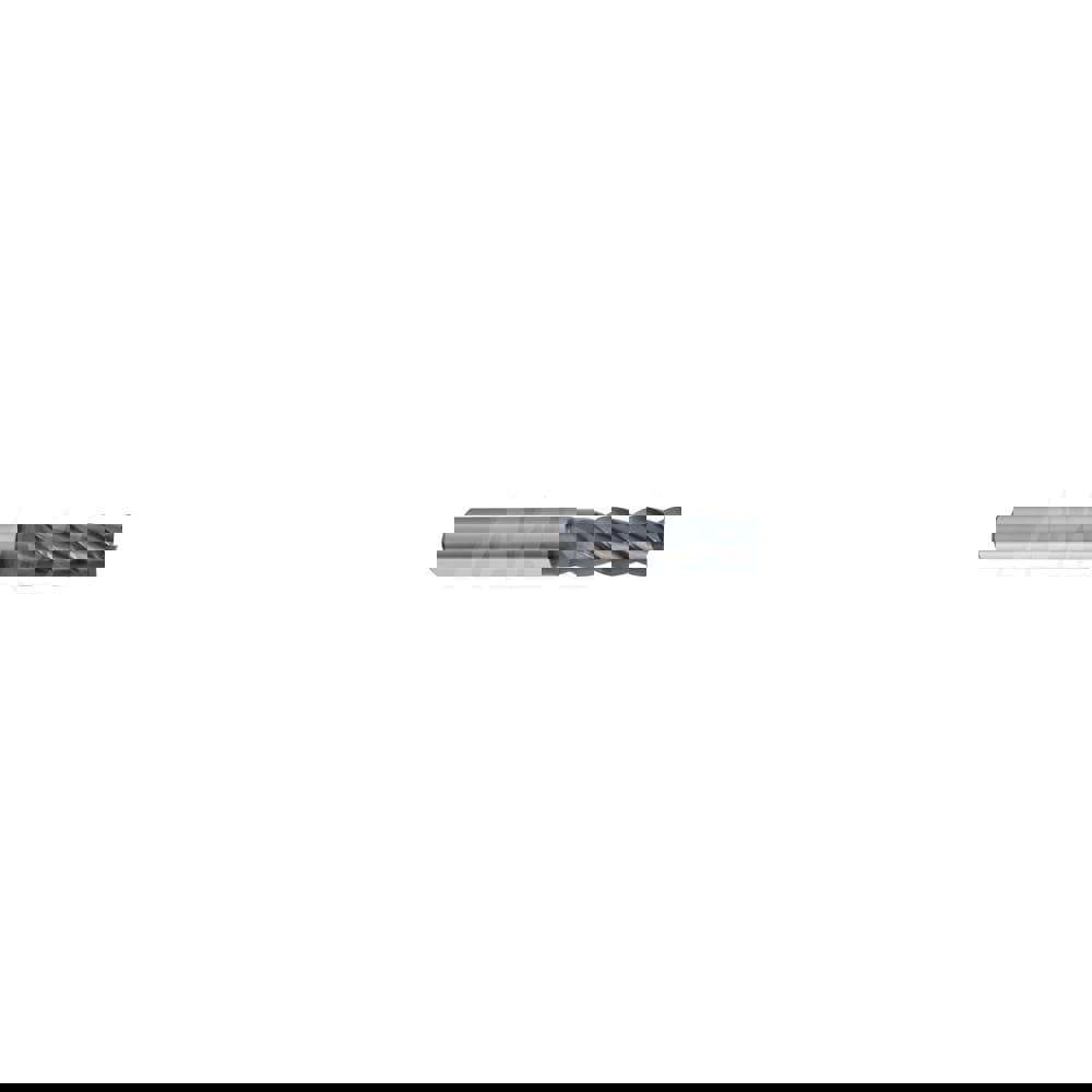 Corner Radius End Mill: 6 mm Dia, 13 mm LOC, 1 mm Radius, 4 Flutes, Solid Carbide