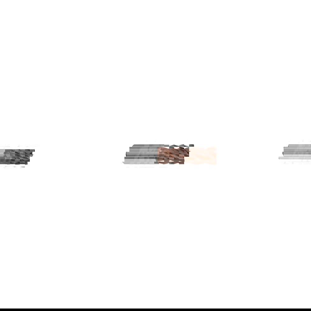 Corner Radius End Mill: 12 mm Dia, 26 mm LOC, 2.5 mm Radius, 4 Flutes, Solid Carbide