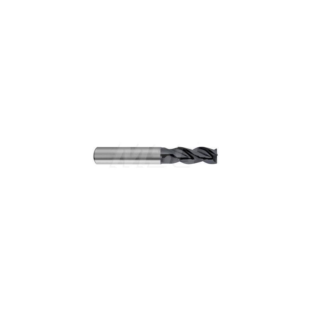 Corner Radius End Mill: 8 mm Dia, 19 mm LOC, 3 Flutes, Solid Carbide