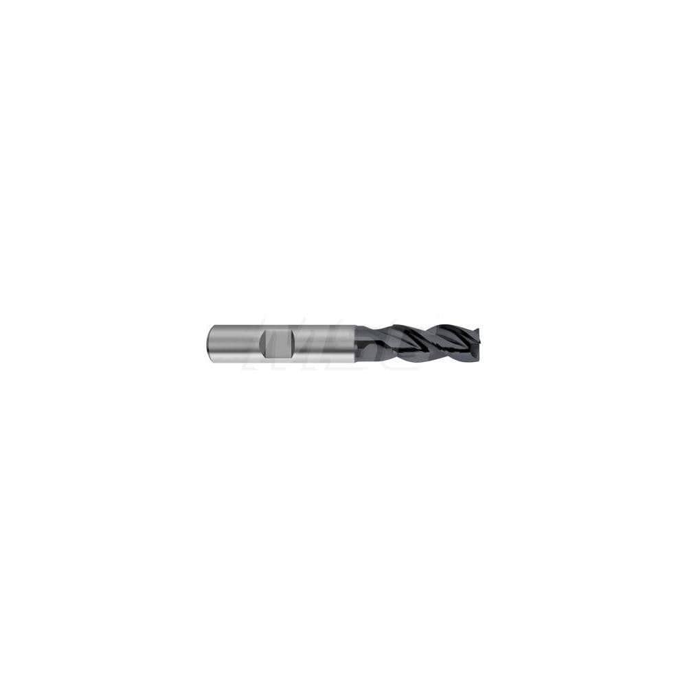 Corner Radius End Mill: 20 mm Dia, 38 mm LOC, 3 Flutes, Solid Carbide