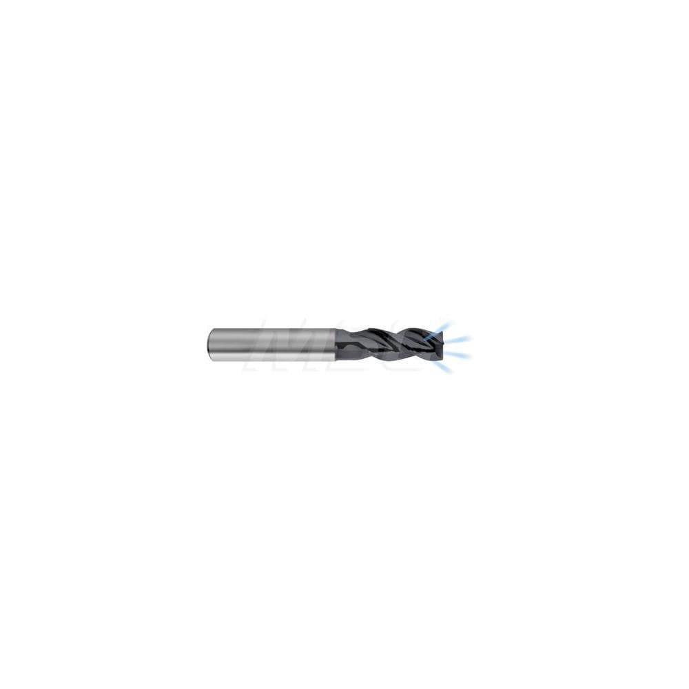 Corner Radius End Mill: 16 mm Dia, 32 mm LOC, 3 Flutes, Solid Carbide