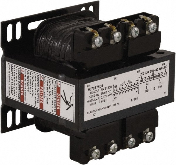 1 Phase, 75 VA, Control Transformer