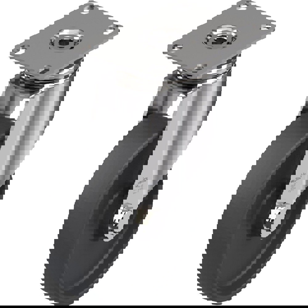 Top Plate Casters; Mount Type: Plate ; Number of Wheels: 1.000 ; Wheel Diameter (Inch): 5 ; Wheel Material: Polyurethane ; Wheel Width (Inch): 1-9/16 ; Wheel Color: Light Brown